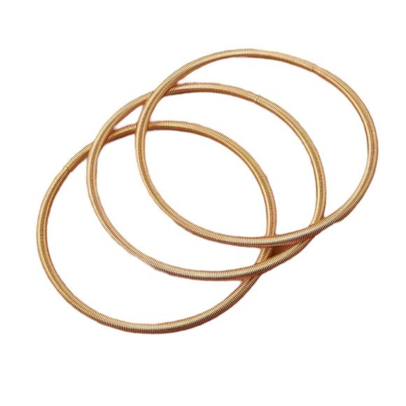 Boho Style Gold Spring Bracelet Set - Picture 5 of 5